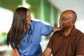 Health Care Worker and Elderly Patient Royalty Free Stock Photo