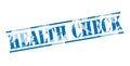 Health check blue stamp