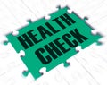 Health check concept icon means having a medical check up or physical - 3d illustration