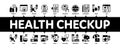 Health Checkup Medical Minimal Infographic Banner Vector