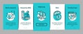 Health Checkup Medical Onboarding Elements Icons Set Vector