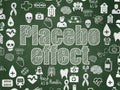 Health concept: Placebo Effect on School board background