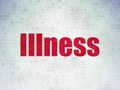 Health concept: Illness on Digital Data Paper background