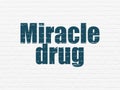 Health concept: Miracle Drug on wall background Royalty Free Stock Photo