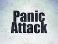 Health concept: Panic Attack on Digital Data Paper background