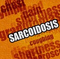 Health concept: Sarcoidosis on the Yellow Wall .