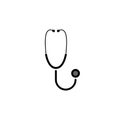 Health concept, stethoscope vector symbol Royalty Free Stock Photo