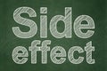 Health concept: Side Effect on chalkboard background