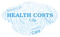 Health Costs word cloud Royalty Free Stock Photo