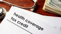 Health coverage tax credit.