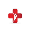 Health cross medical symbol design vector