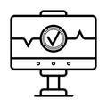 Health Diagnostic Computer Icon