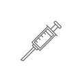 health, drug, injection, syringe, vaccine. Element of health icon. Thin line icon for website design and development, app