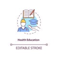 Health education concept icon