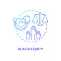 Health equity concept icon