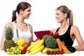 Health experts. Fresh fruits and vegetables