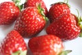 Nice Natural red strawberry close up image Royalty Free Stock Photo