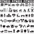 Health and Fitness icons Royalty Free Stock Photo