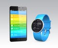 Health and fitness information synchronize from smart watch