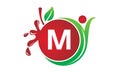 Health Fruit Juice Initial M Royalty Free Stock Photo