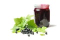 Health-giving vitamin, black currant on the white background Royalty Free Stock Photo