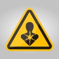 Health Hazard Symbol Label,Longer Term Health Hazard,GHS Hazard Pictogram