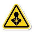 Health Hazard Symbol Label,Longer Term Health Hazard,GHS Hazard Pictogram Royalty Free Stock Photo