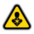 Health Hazard Symbol Label,Longer Term Health Hazard,GHS Hazard Pictogram