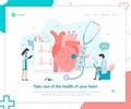 Health heart landing page