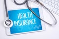 HEALTH INSURANCE Assurance Medical Risk Safety health care prof Royalty Free Stock Photo