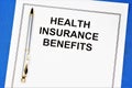 Health insurance benefits-covers expenses caused by an insured event, consultation with a doctor, and medical services through