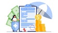 Health insurance claim form Healthcare Finance and medical service Royalty Free Stock Photo