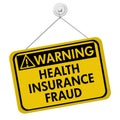 Health Insurance Fraud Warning Sign Royalty Free Stock Photo