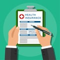 Health insurance. Healthcare concept. Royalty Free Stock Photo