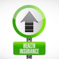Health Insurance road sign concept Royalty Free Stock Photo