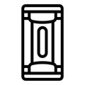 Health lamp icon outline vector. Ultraviolet sterilizer