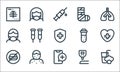 health line icons. linear set. quality vector line set such as smoothie, health, no fast food, glucose, allergy, medical mask,