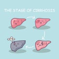 Health liver vs cirrhosis liver