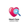 health logo design template. health heart logo illustration template. medical icon design