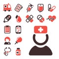 Health medical emergency vector icons healthcare medication drug laboratory science chemical capsule