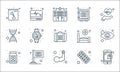 Health and medical line icons. linear set. quality vector line set such as medical service, arm, medicines, medicine, medical, dna Royalty Free Stock Photo