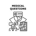 Health Medical Questions Vector Concept Color