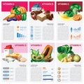 Health And Medical Vitamin Chart Diagram Infographic