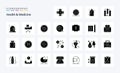 25 Health Medicine Solid Glyph icon pack