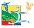 Health Nutrition and Medicine logo icon