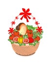 Health and Nutrition Vegetable and Food in Gift Ba