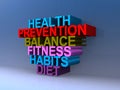 Health prevention balance fitness habits diet