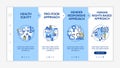 Health programs principles onboarding vector template