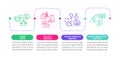 Health programs principles vector infographic template