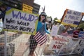 Health Reform Demonstration at UCLA Royalty Free Stock Photo